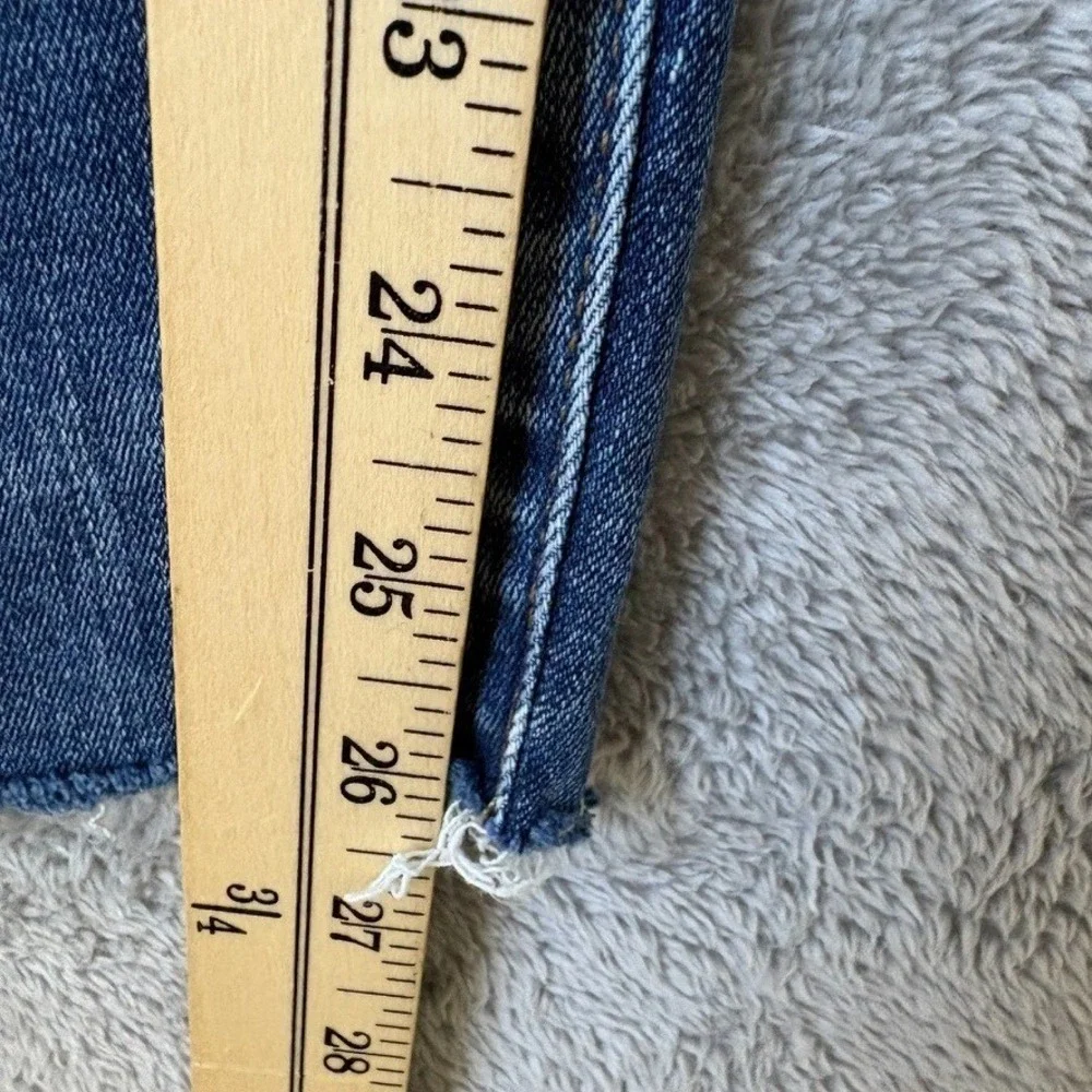 Lucky Brand Jeans Womens 10 Blue Ankle High Rise Skinny Bridgette Exposed Button - Picture 5 of 13
